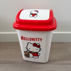 Vintage 90s 💎 Hello Kitty trash can container (Sanrio)
